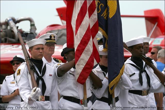 US Navy Color Guard during opening ceremonies (Sunday 7/16)