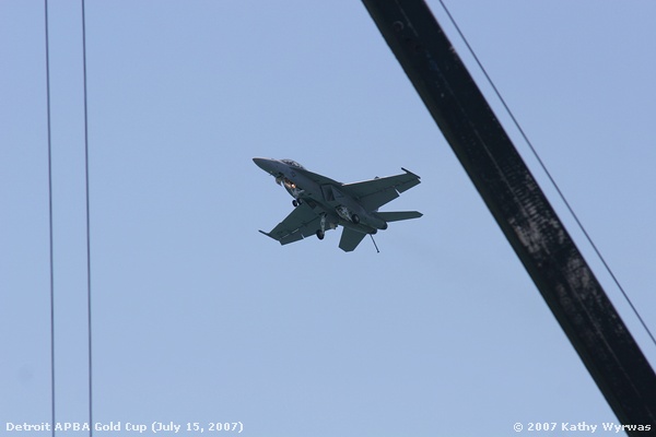 Passing the cranes in the pits