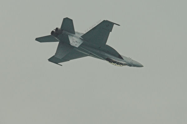US Navy F/A-18 Hornet demonstration