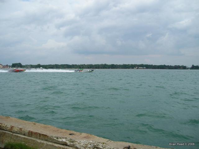 Offshore racing as seen from Henderson Park