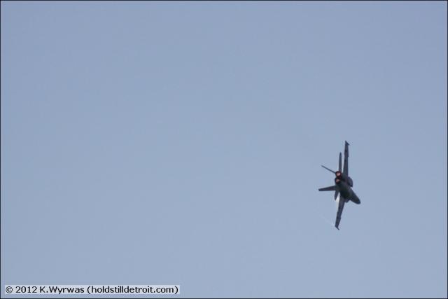 Flames in the exhaust pipes!