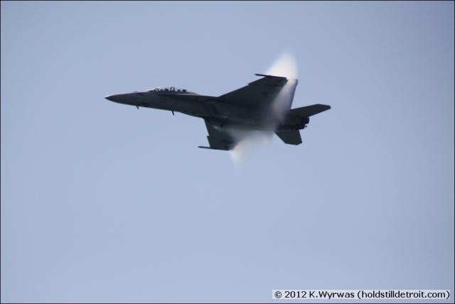 Fast pass with vapor trails