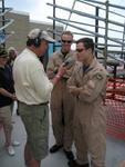Brad Luce interviews the FA-18 pilots