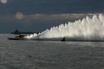 Backlighting a roostertail